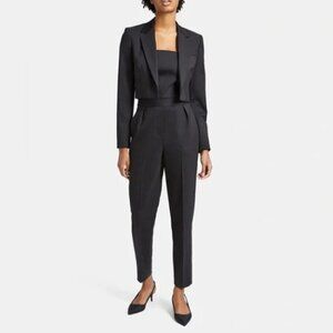 Theory City Virgin Wool Jumpsuit